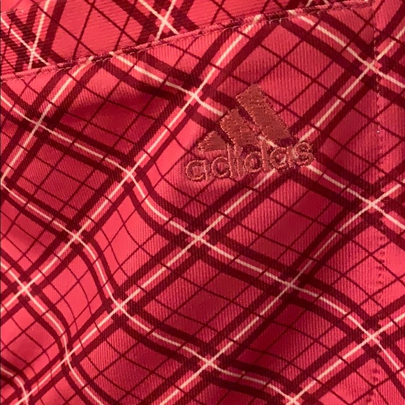 Adidas pink plaid athletic skort size 4 - Picture 3 of 5
